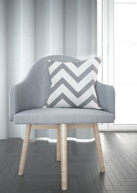 Thumbnail for Grey and White Striped Cushion Covers | CoverMyCushion