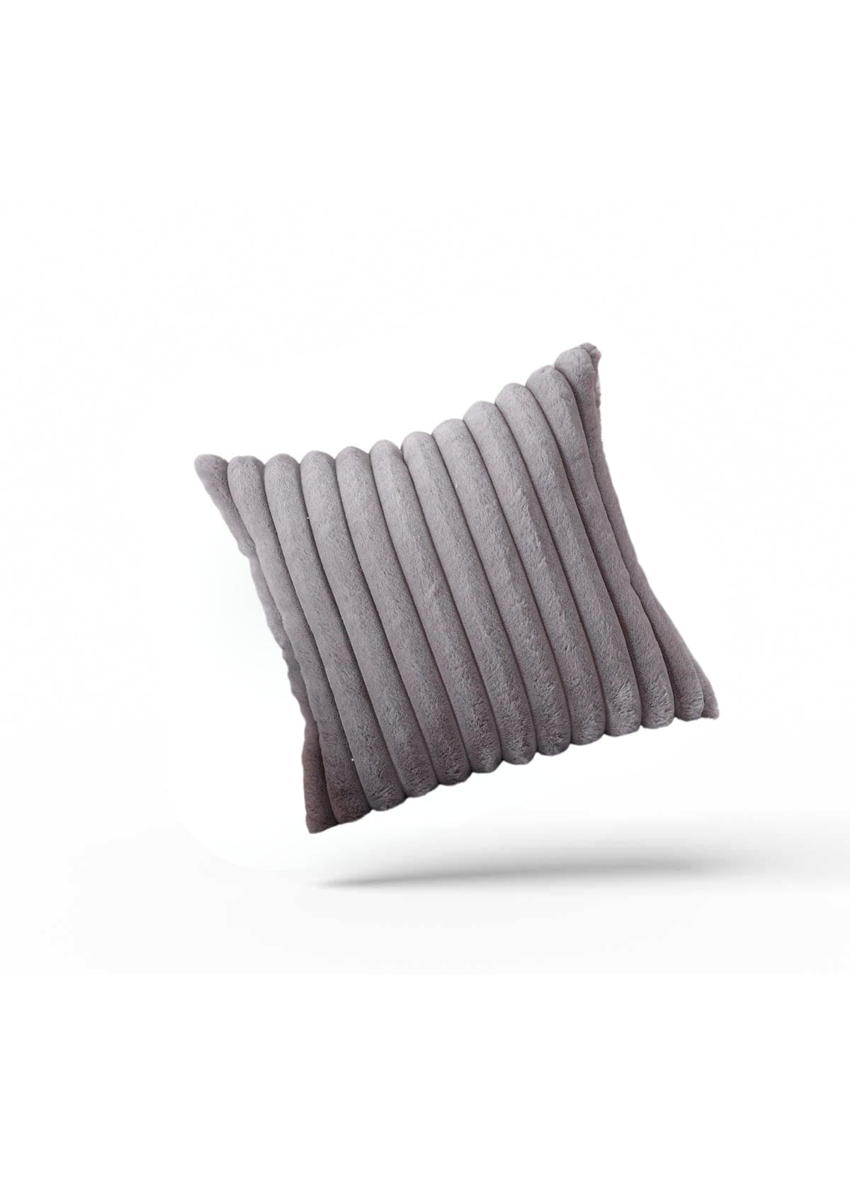 GreyStripes Cushion Cover 45x45cm Grey No thanks cover only