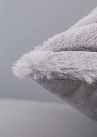 Thumbnail for Grey Faux Fur Cushion Cover | CovermyCushion