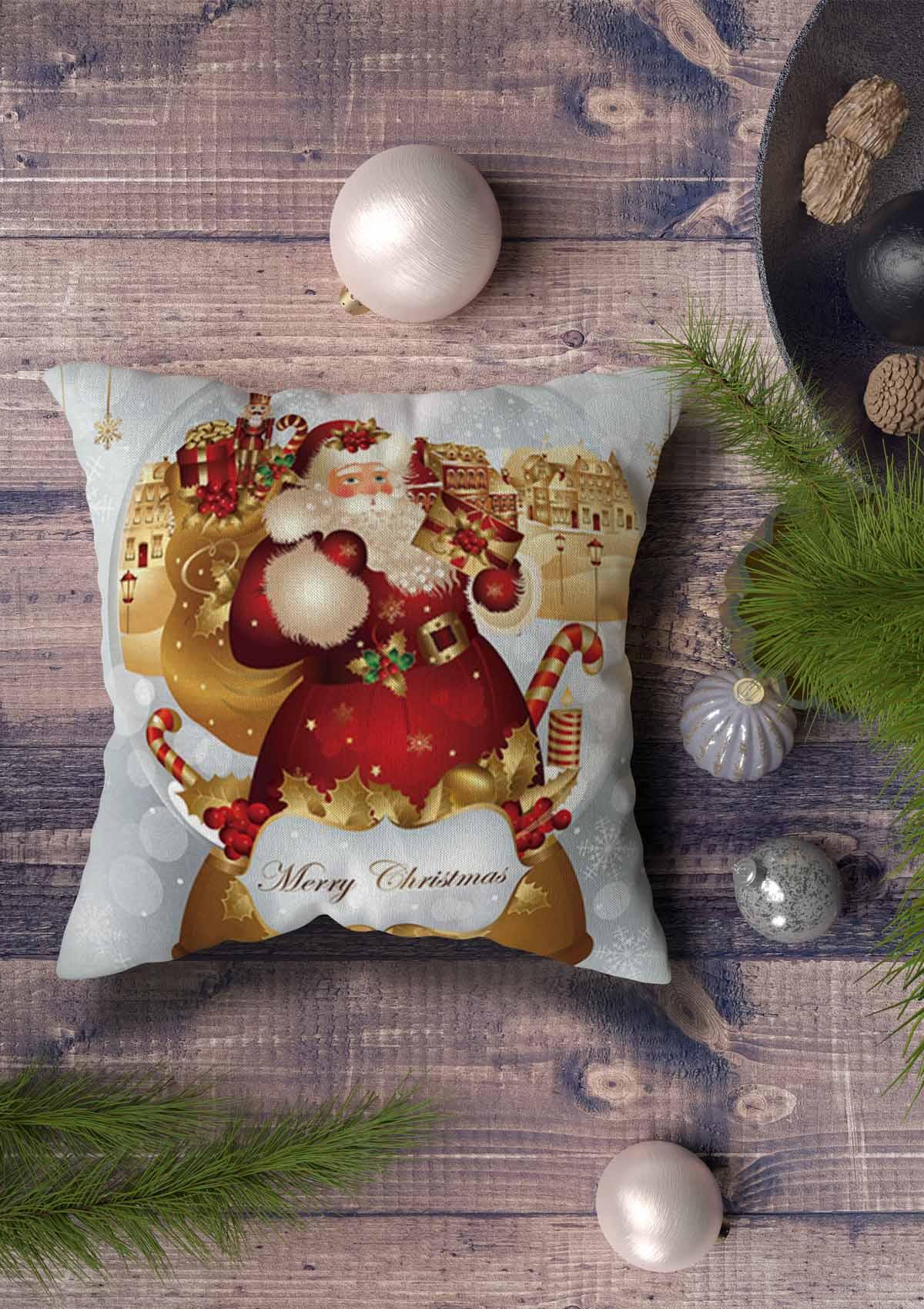 Grey Christmas Cushion Covers - Stylish and contemporary grey cushion covers, ideal for adding modern elegance to your holiday decor. Transform your living spaces into chic festive havens.