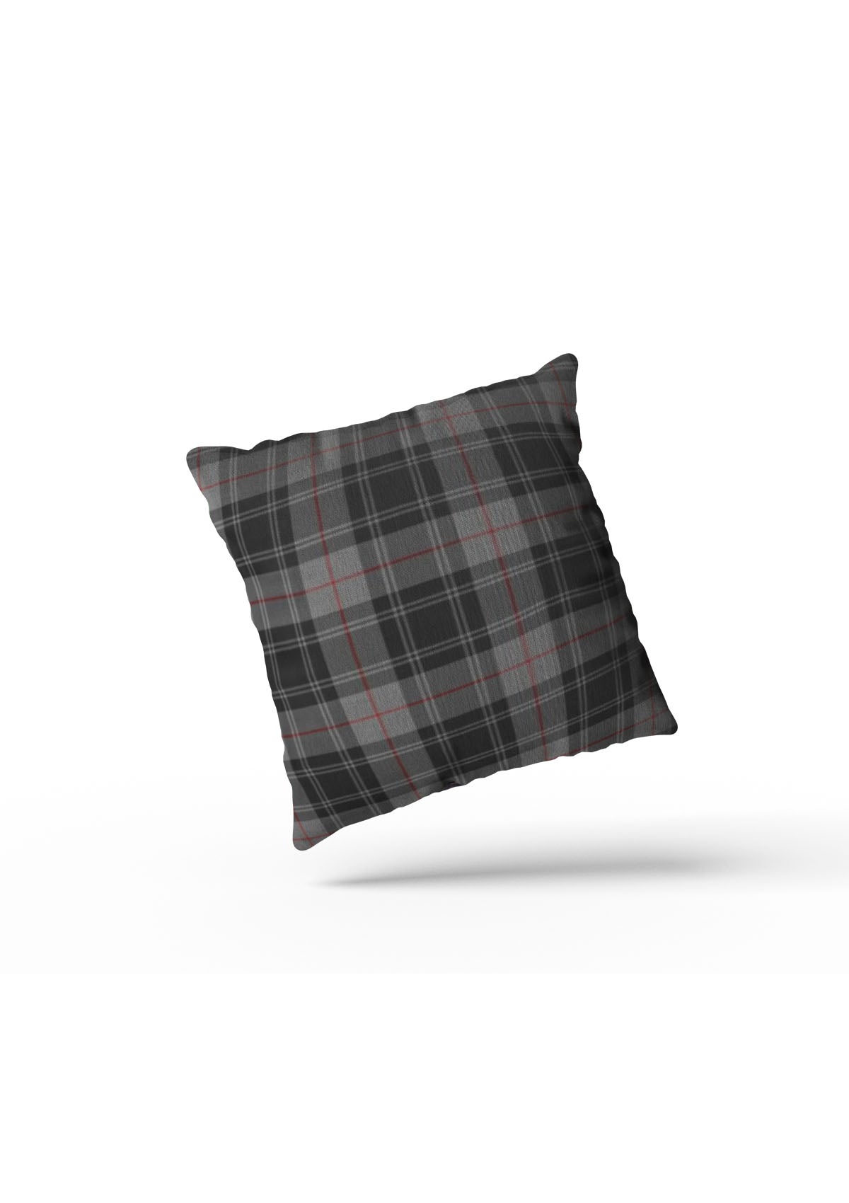 grey cushion covers tartan velvet 