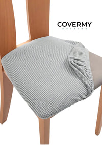 Thumbnail for Light Grey Chair Cushion Cover | CoverMyCushion Light Grey