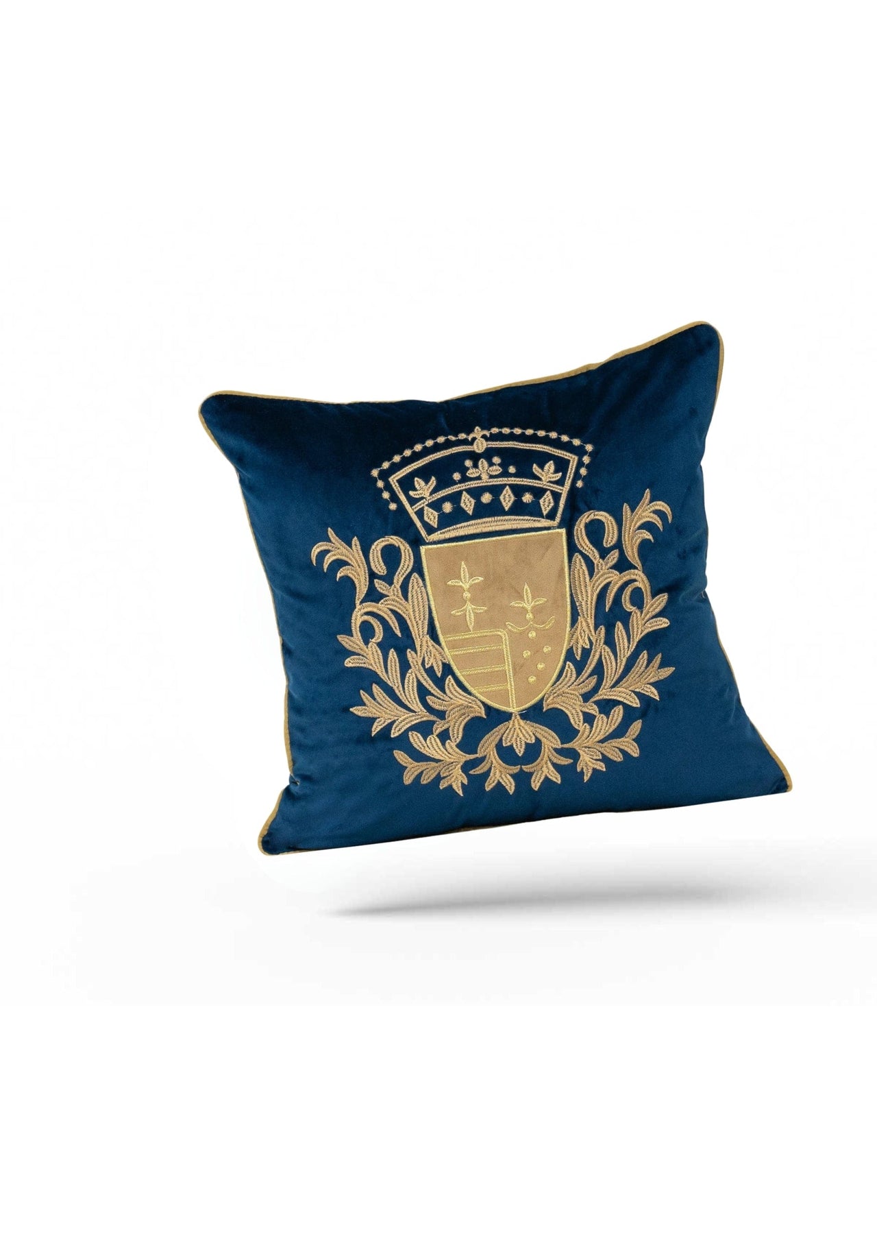 Luxury Navy Blue Cushion Cover | CoverMyCushion 45x45cm / Navy blue / No thanks - cover only