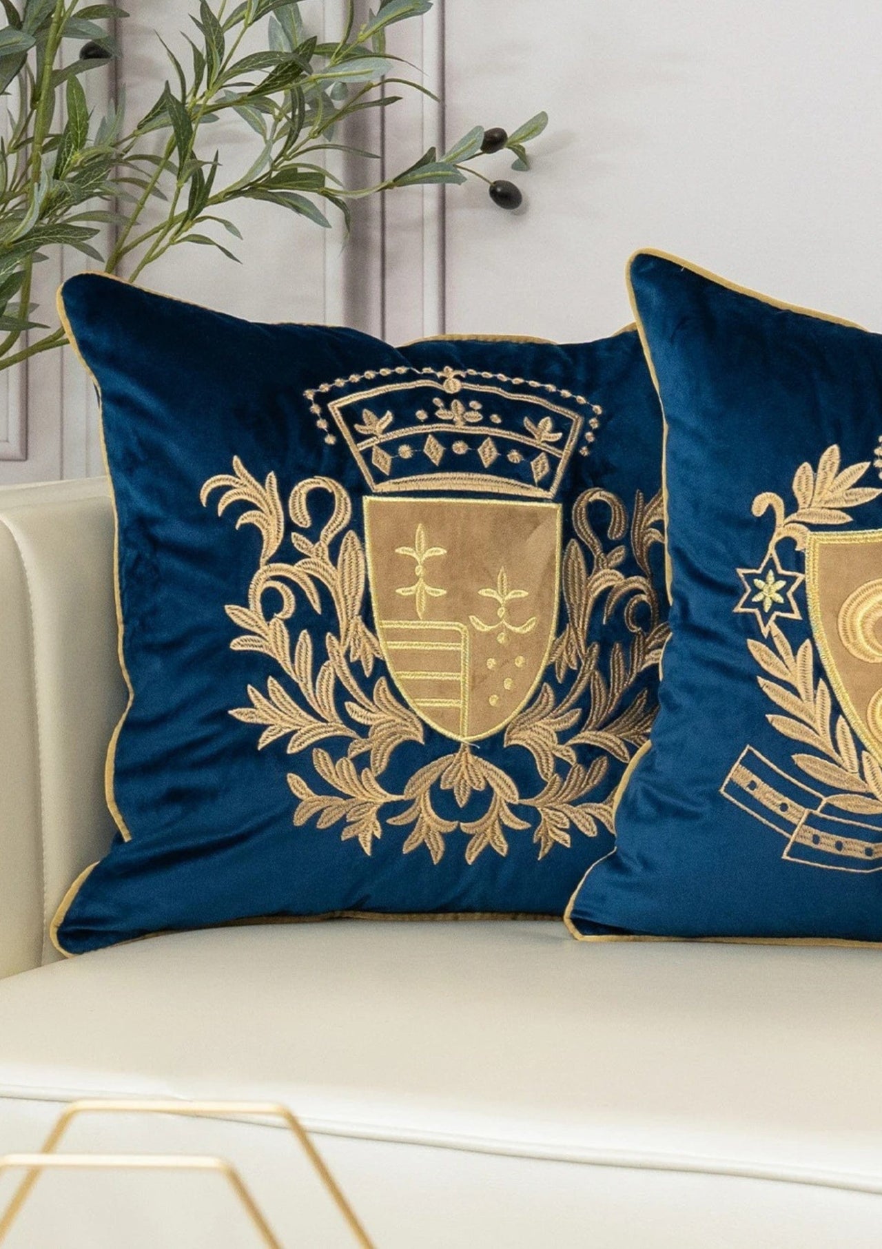 Luxury Navy Blue Cushion Cover | CoverMyCushion