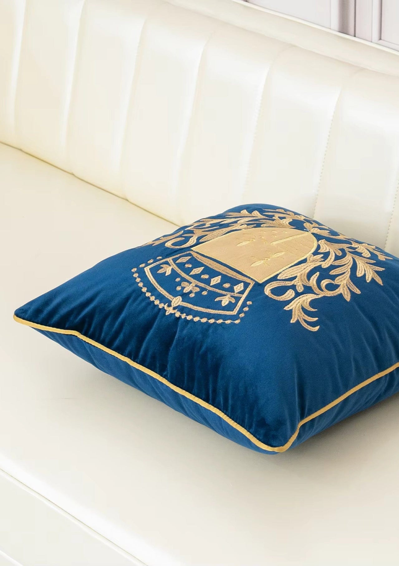 Luxury Navy Blue Cushion Cover | CoverMyCushion