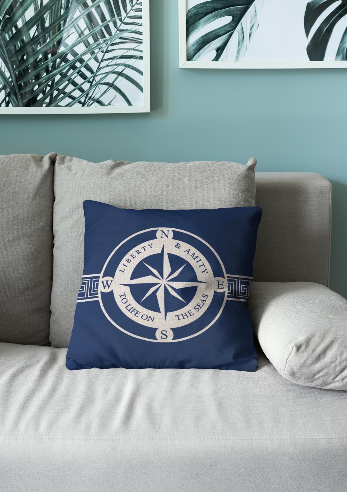 Nautical Cushion Covers | CoverMyCushion 45x45 / No thanks - cover only