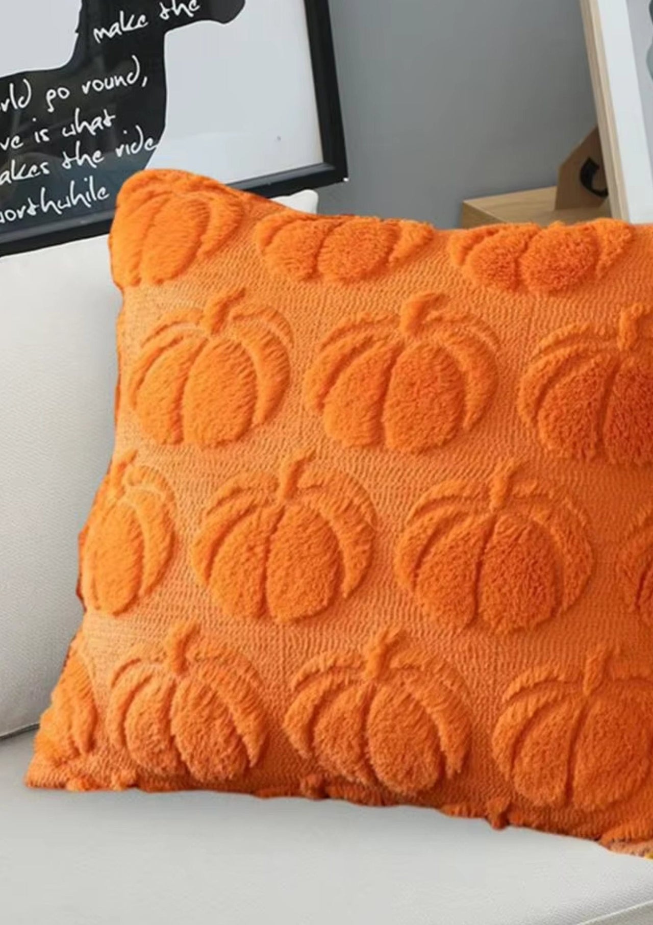 Orange Pumpkin Cushion Cover | CoverMyCushion