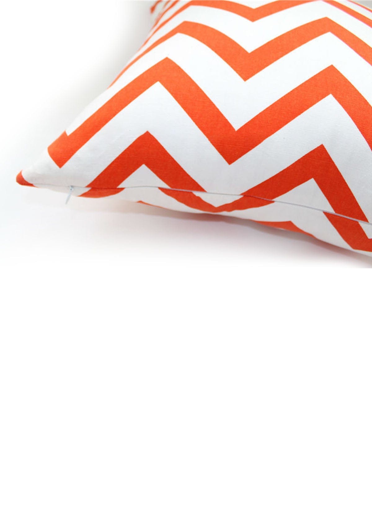 Orange Stripe Beach Cushion Cover | CoverMyCushion