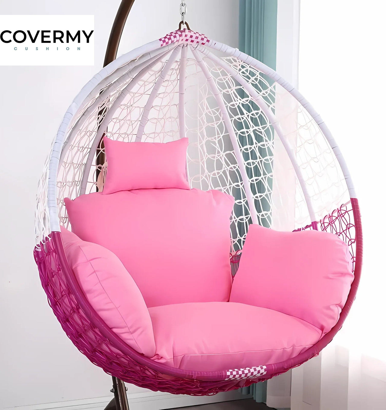 Pink Cushion Cover for Rocking Chair | CoverMyCushion S - Unfilled