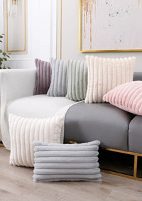 Thumbnail for Pink Stripe Cushion Cover | CovermyCushion