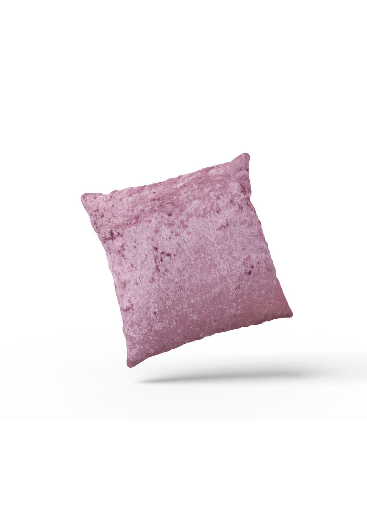Pink Crushed Velvet Cushion Covers
