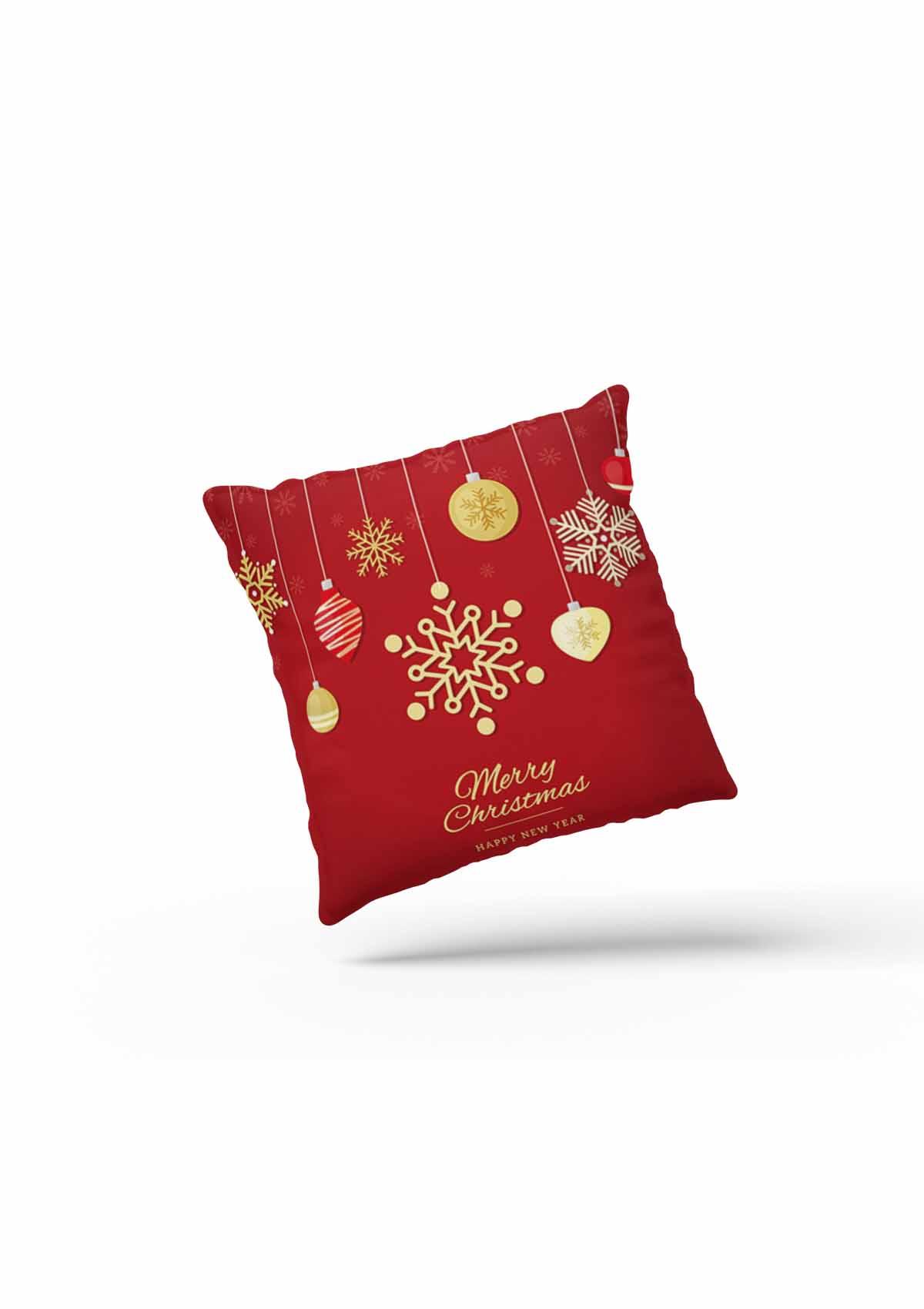 Red Christmas Cushion Covers | Festive Holiday Decor 45x45 / No thanks - cover only