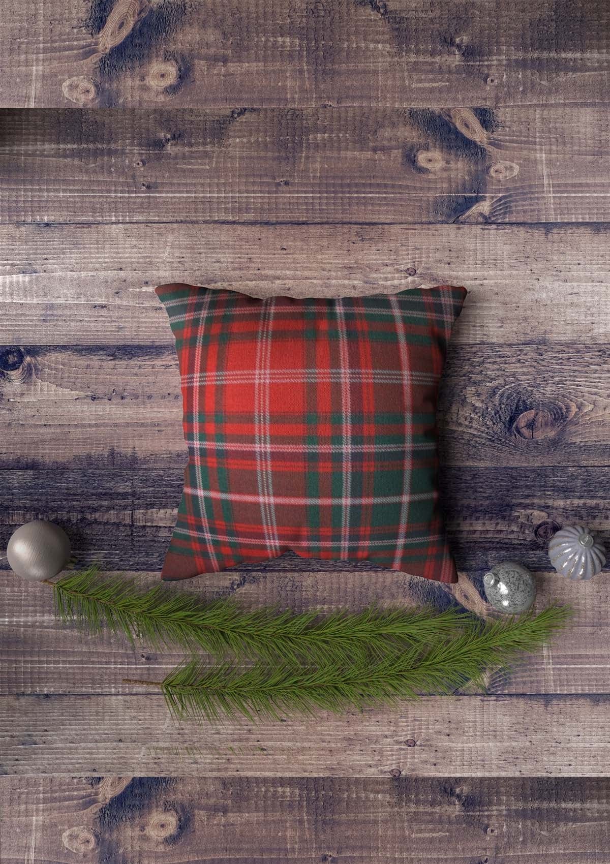 Red Tartan UK Cushion Covers | CoverMyCushion 40x40cm / Red / No thanks - cover only