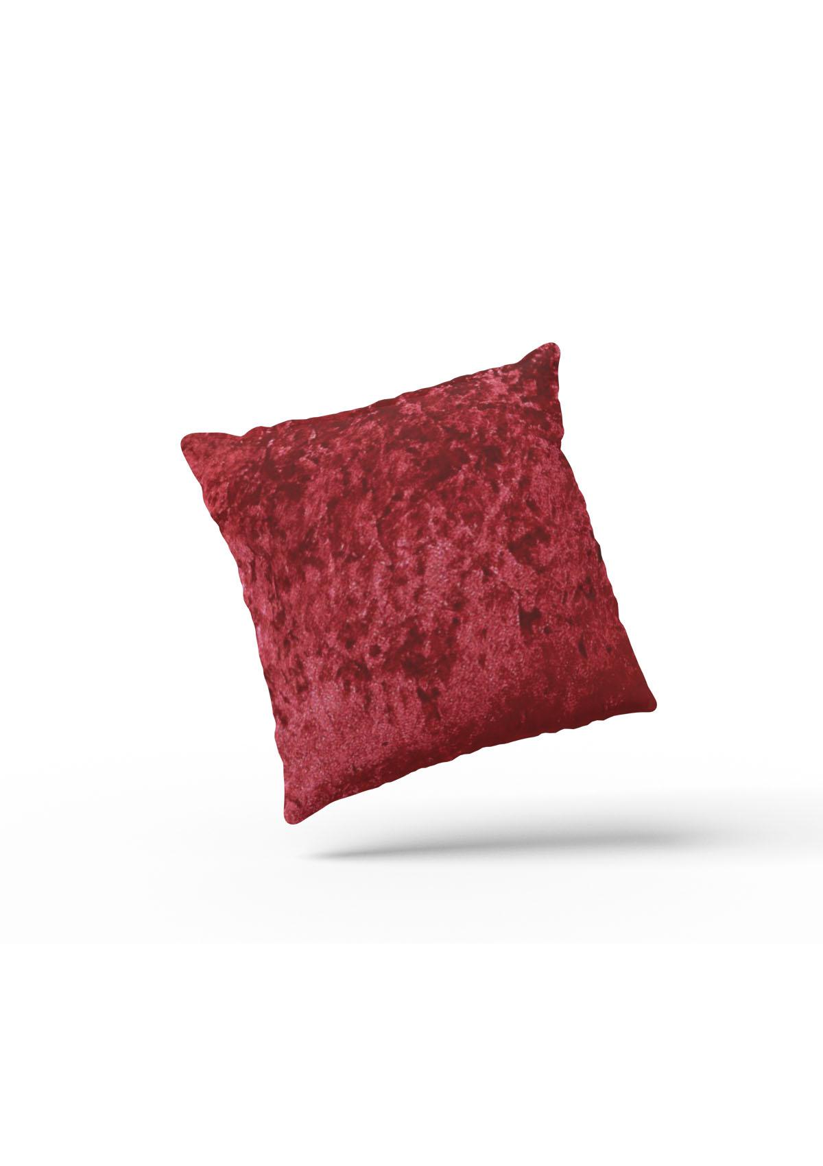 Red Crushed Velvet Cushion Covers