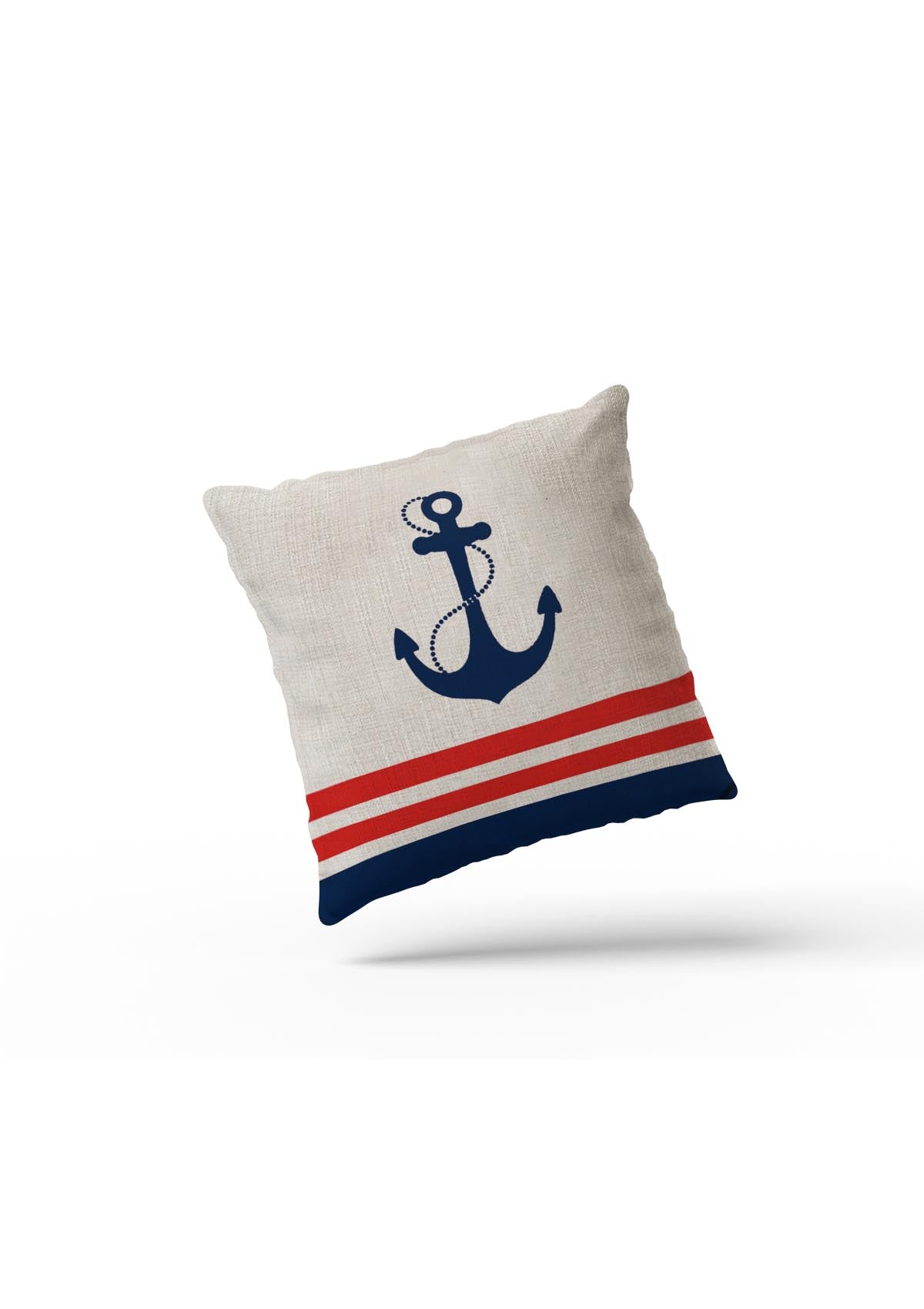 red bubble nautical cushion covers
