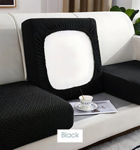 Thumbnail for Stretch Couch Cushion Covers | CoverMyCushion Black / Normal Size (S)-1pc