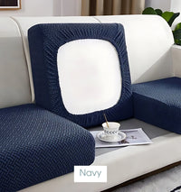 Thumbnail for Stretch Couch Cushion Covers | CoverMyCushion Navy / Normal Size (S)-1pc