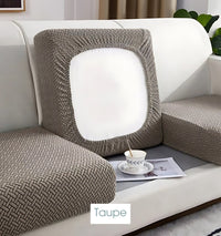 Thumbnail for Stretch Couch Cushion Covers | CoverMyCushion Taupe / Normal Size (S)-1pc