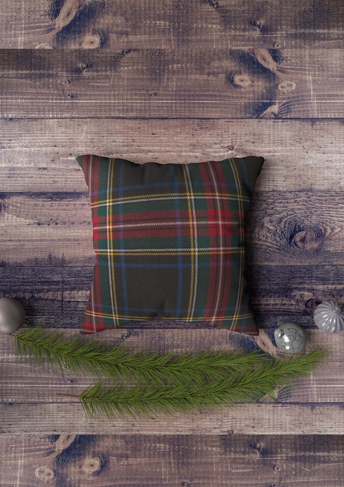 Tartan Check Cushion Covers | CoverMyCushion 40x40cm / Black / No thanks - cover only