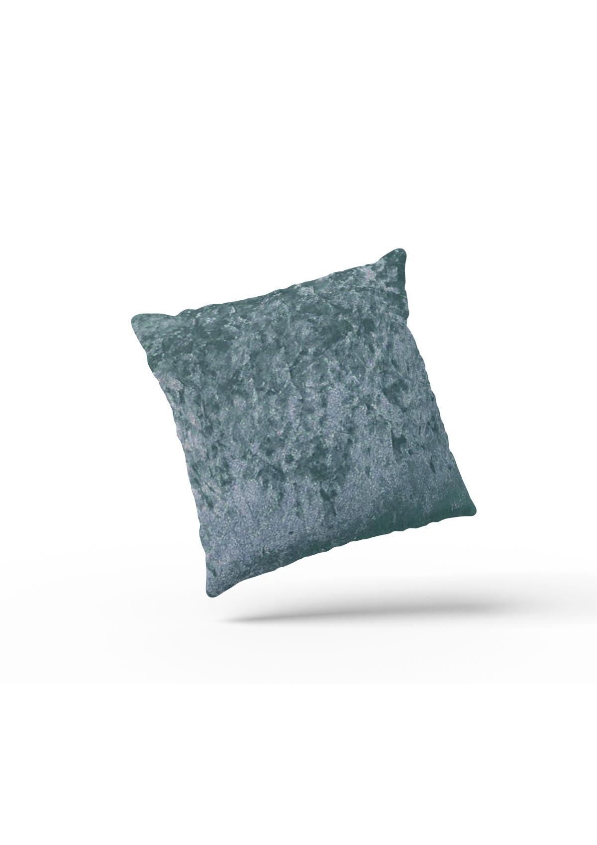 Blue Crushed Velvet Cushion Covers
