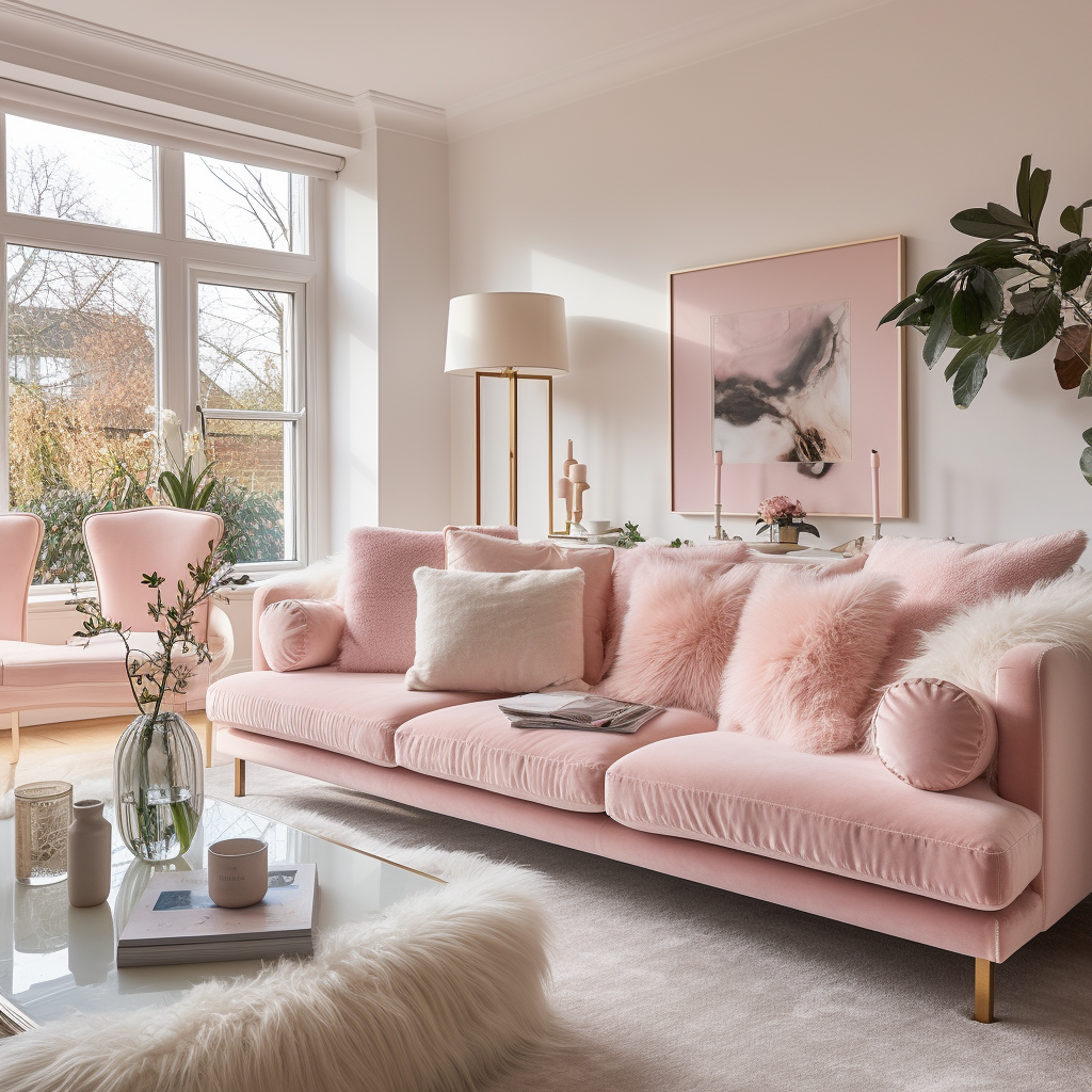 Pink online couch cushions