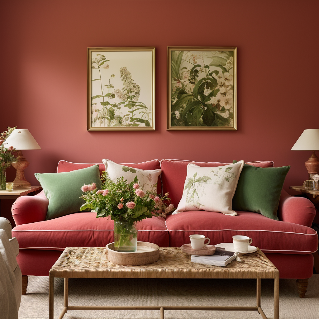Cushions for red deals couch