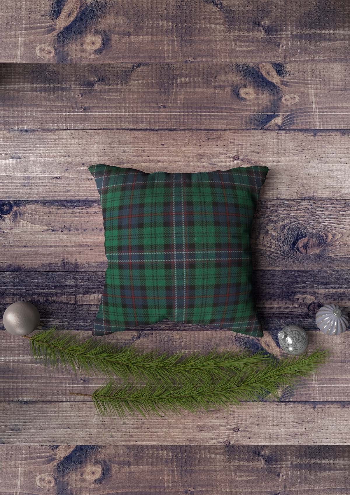 Warm Green Tartan Cushion Covers | CoverMyCushion 40x40cm / Green / No thanks - cover only