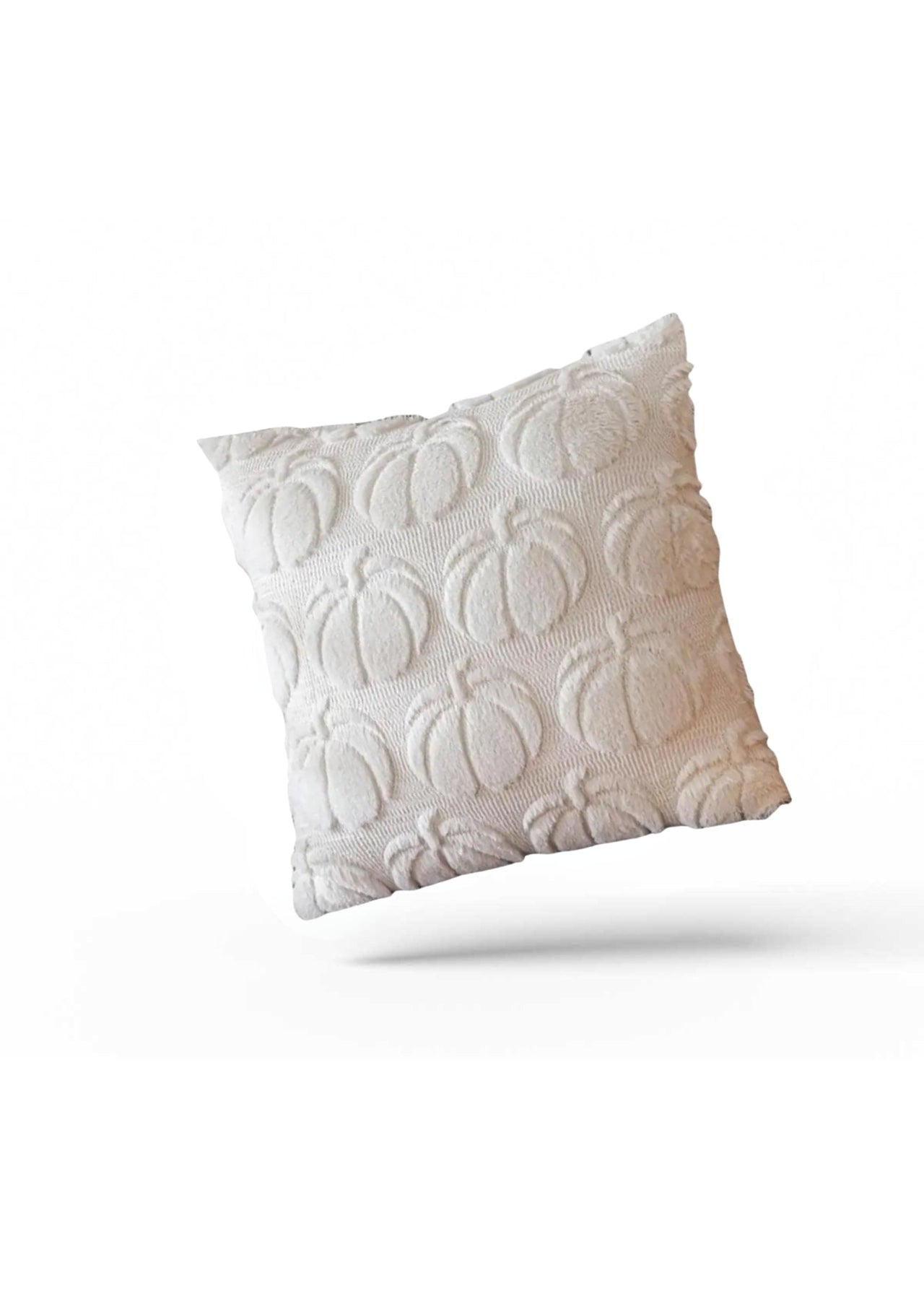 White Pumpkin Cushion Cover | CoverMyCushion 45x45cm / No thanks - cover only