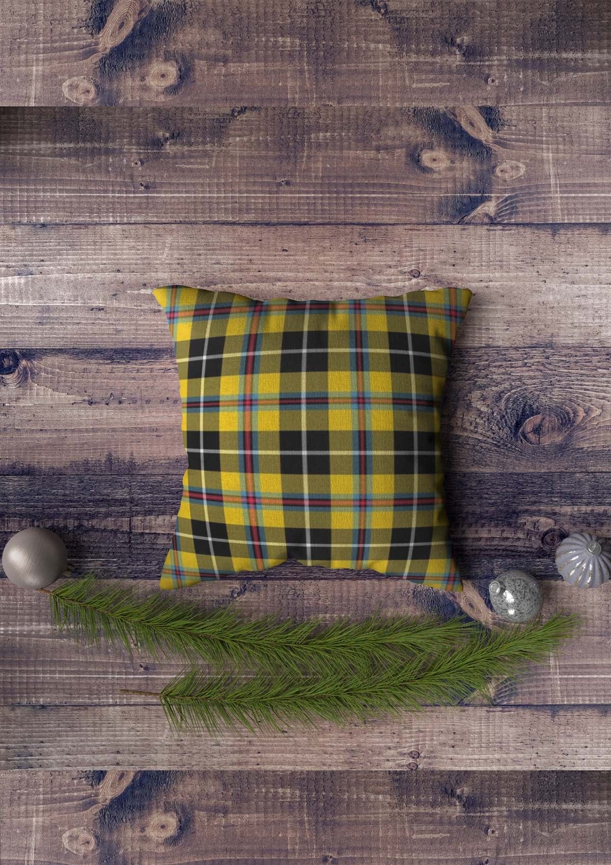 Yellow and Blue Tartan Check Cushion Covers | CoverMyCushion 40x40cm / Yellow / No thanks - cover only