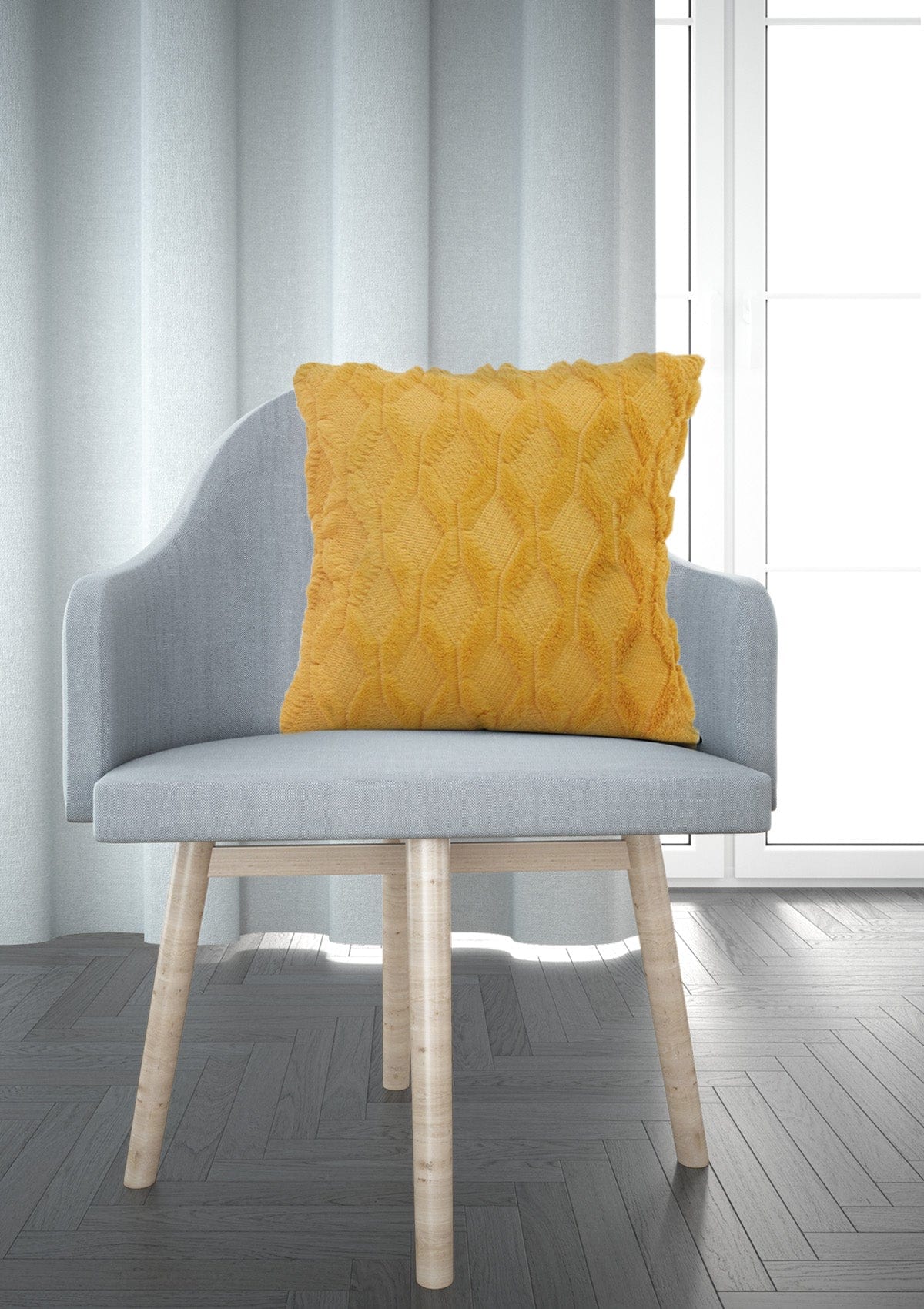 Yellow Fluffy Cushion Covers | CovermyCushion 30x50cm / Yellow / No thanks - cover only