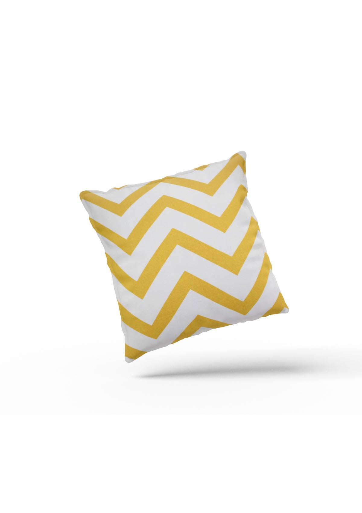 Vibrant yellow stripe cushion cover for home decor