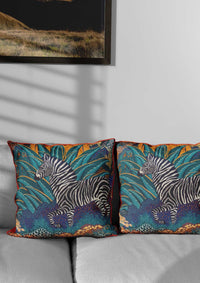 Thumbnail for Zebra Cushion Covers UK | CoverMyCushion 45x45 / No thanks - cover only