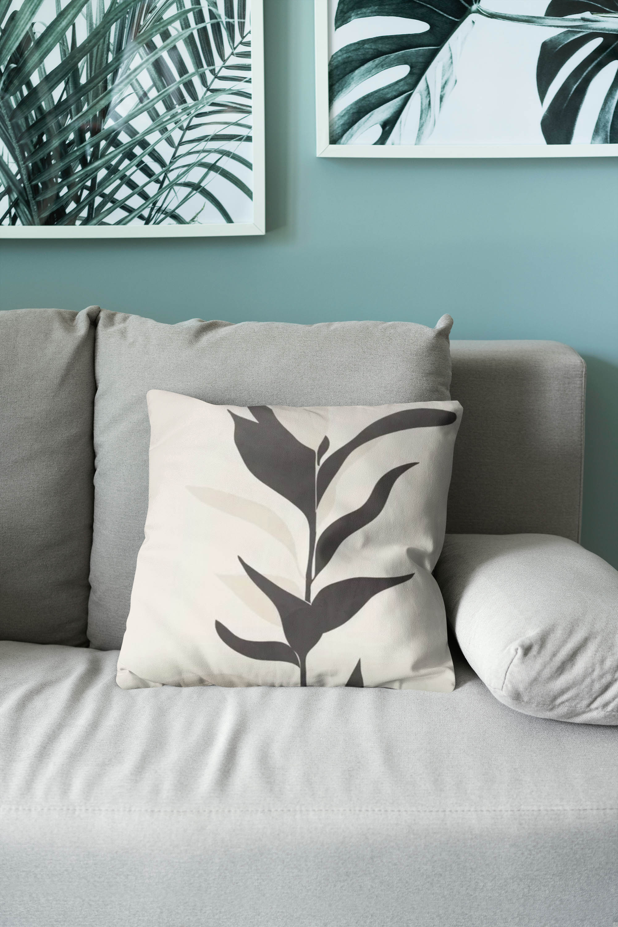 Black and White Abstract Cushion Cover