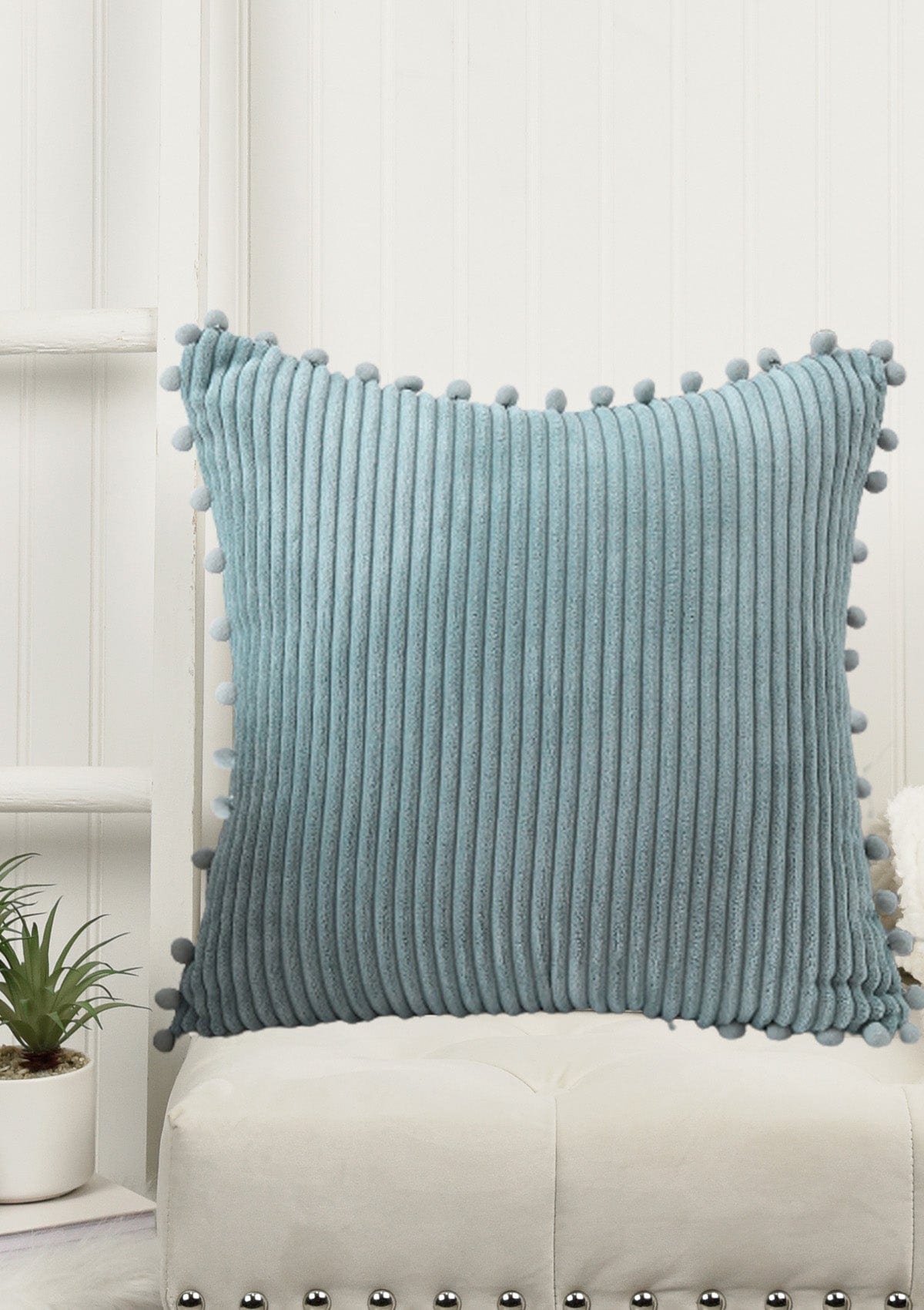 Blue Corduroy Cushions | CovermyCushion 30x50cm / blue / No thanks - cover only