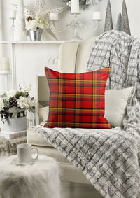 Thumbnail for Christmas Tartan Cushion Covers | CovermyCushion 30X50cm / red / No thanks - cover only