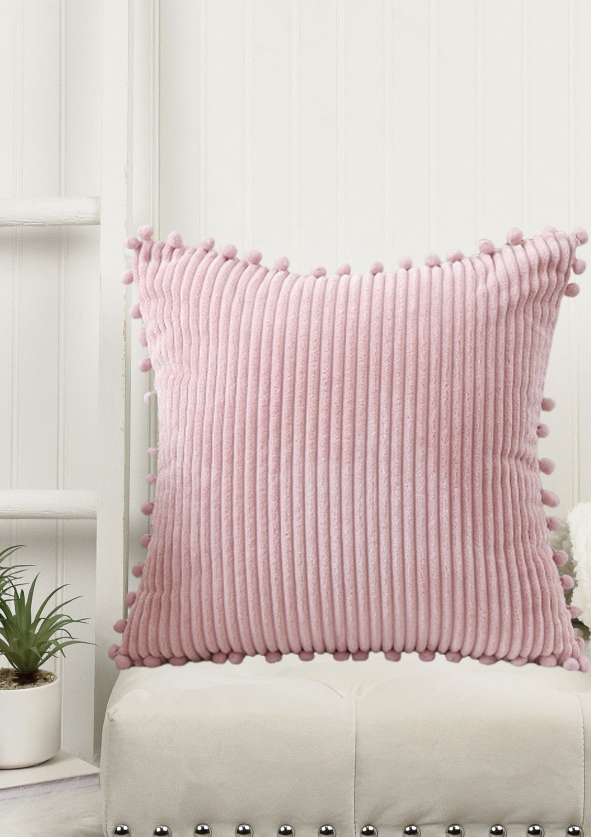 Corduroy Couch Cushion Covers 30x50cm / pink / No thanks - cover only