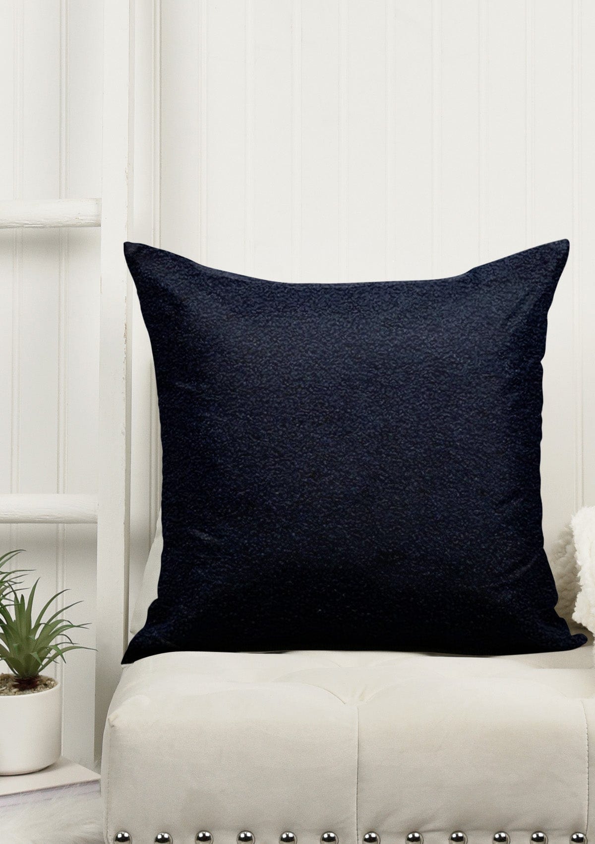 Faux Fur Navy Cushion Cover | CovermyCushion 30x50cm / Navy / No thanks - cover only