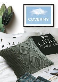 Thumbnail for Grey Knitted Cushion Cover | CovermyCushion 45x45cm / Grey / No thanks - cover only