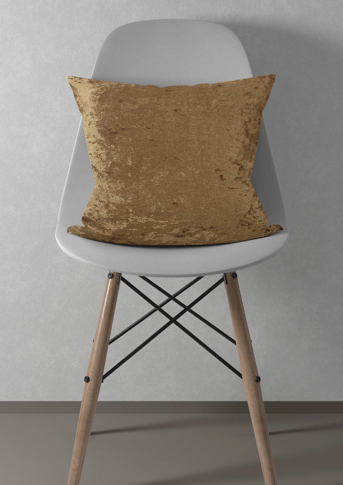 Mink Crushed Velvet Cushion Covers | CovermyCushion 45x45cm / Brown / No thanks - cover only