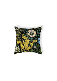 Thumbnail for Orange Blue and White Floral Cushion Cover | CovermyCushion