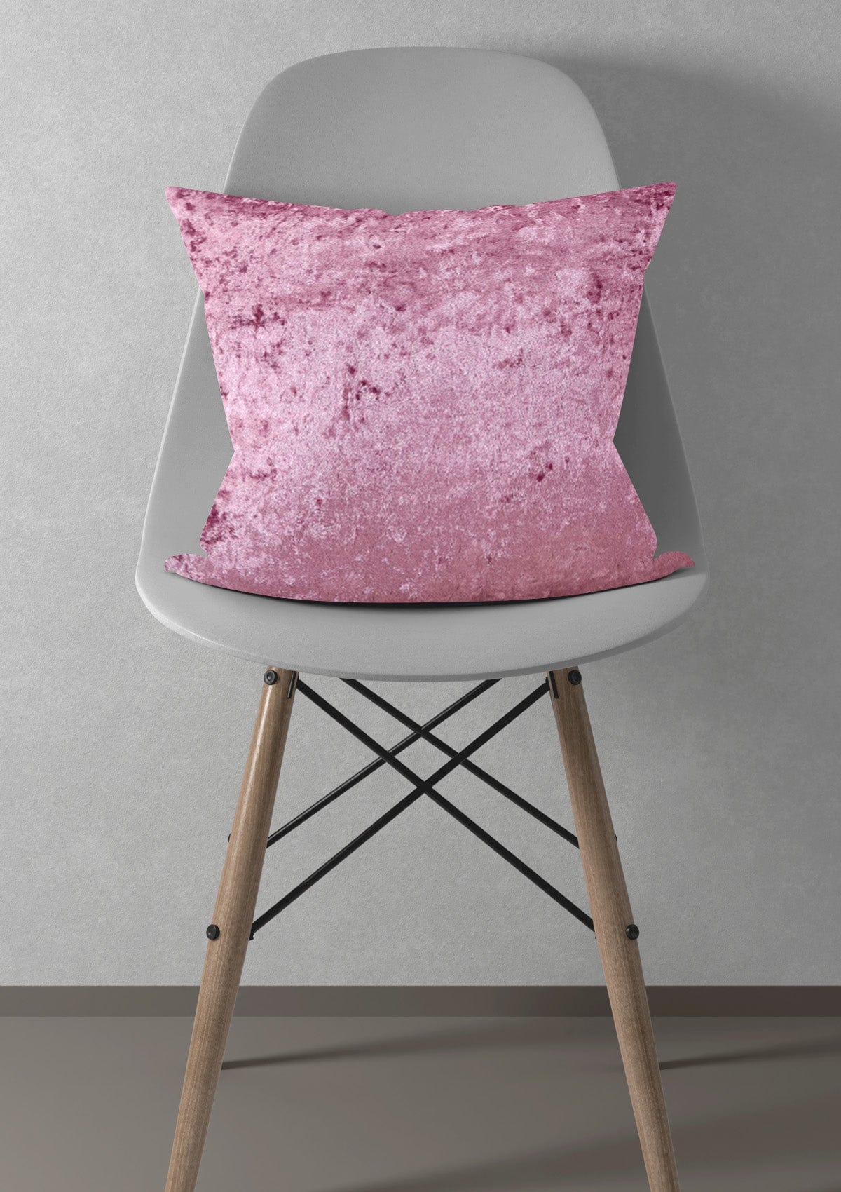 Pink Crushed Velvet Cushion Covers | CovermyCushion 45x45cm / Pink / No thanks - cover only