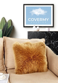 Thumbnail for Sheepskin Cushion Cover Mocha | CovermyCushion 40x40cm / Mocha