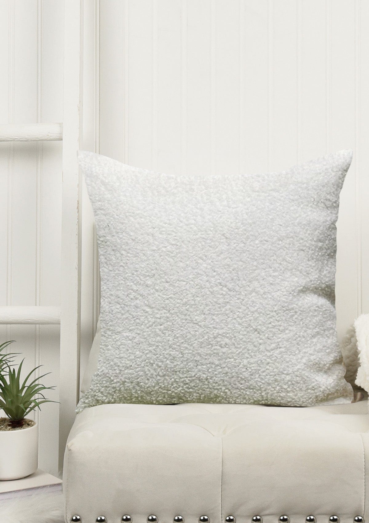 White Faux Fur Cushion Covers 30x50cm / White / No thanks - cover only